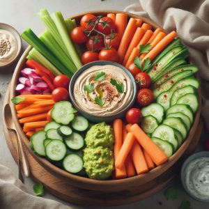 Veggie Sticks with Vegan Dips