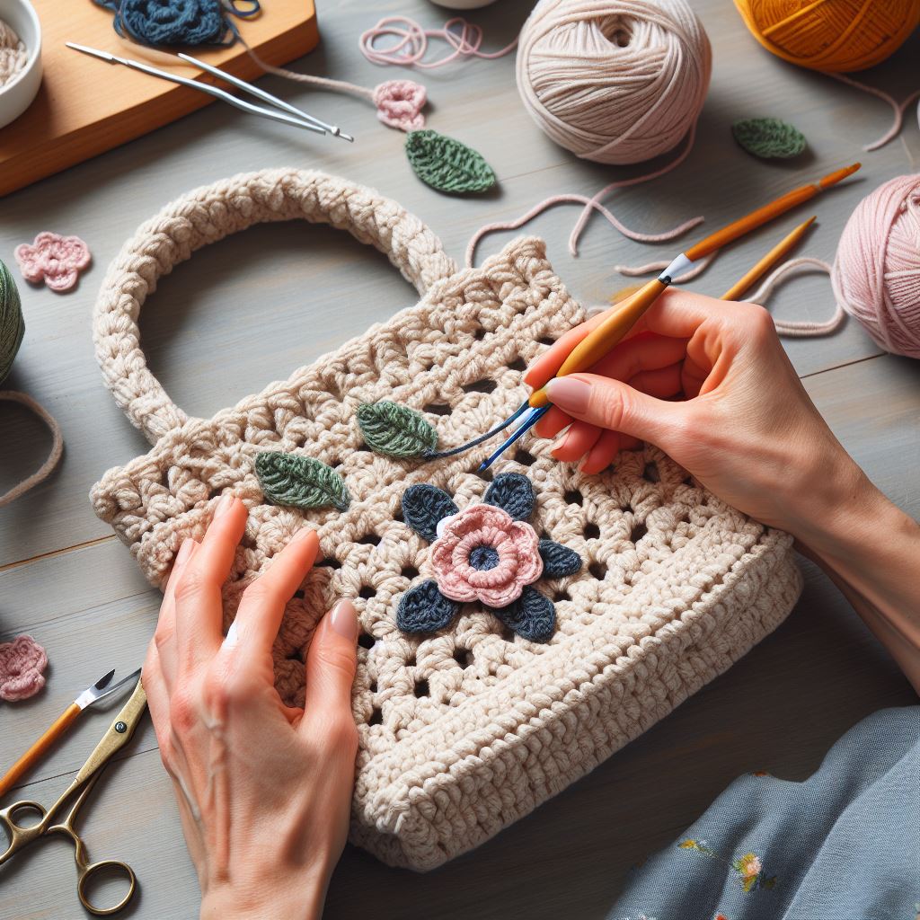 diy crochet shopping bag pattern