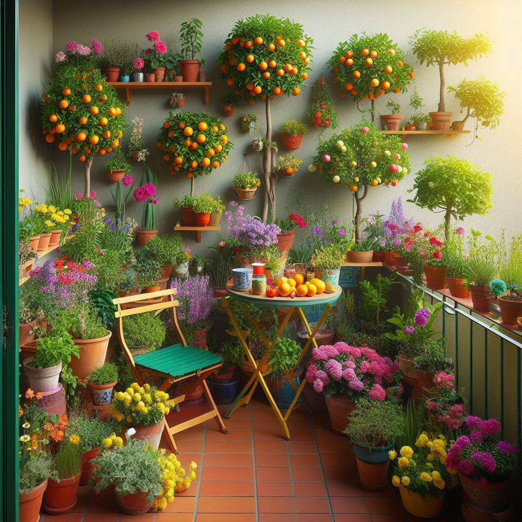 create mini orchards in balconies and small backyards