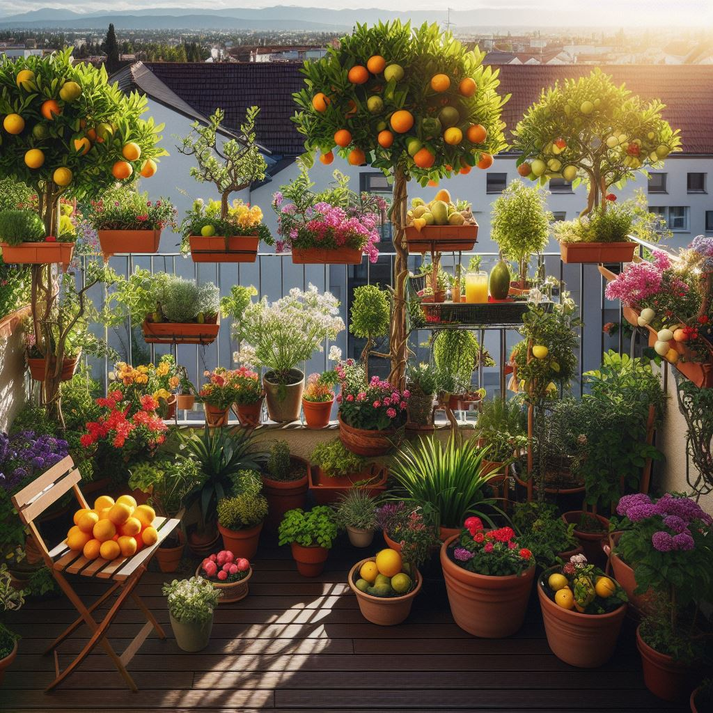 create mini orchards in balconies and small backyards