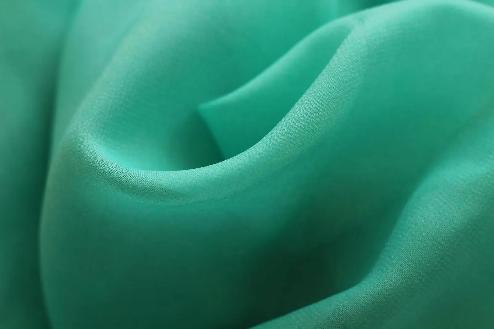 Close-up of Blue Fabric - is polyester plastic