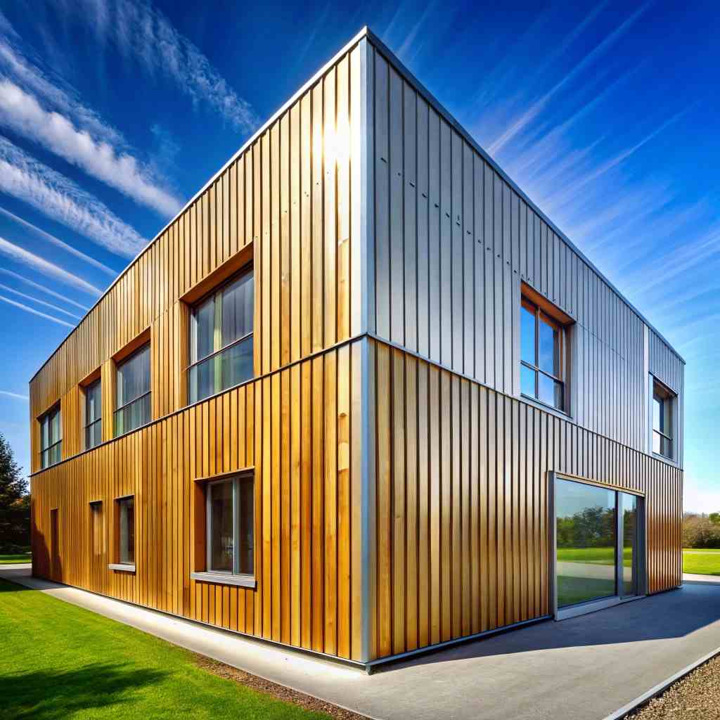 Eco-Friendly Wood Veneer and Galvanized Steel