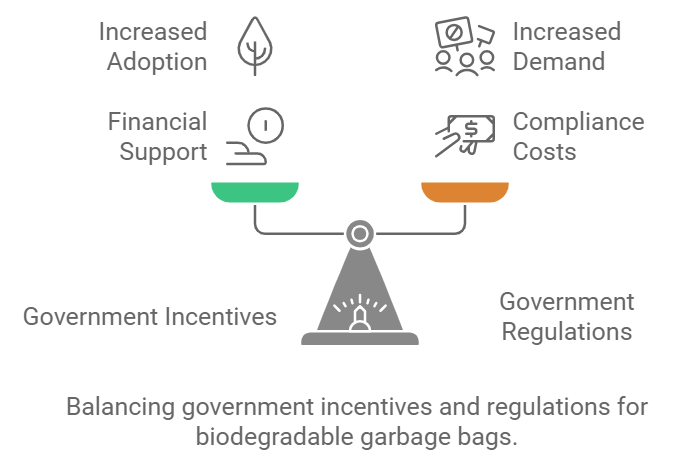 Government policies on biodegradable garbage bags